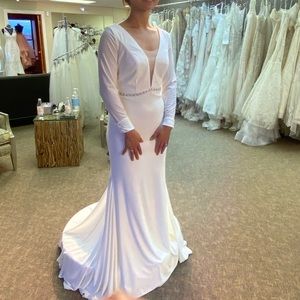 Christina Wu Long Sleeve Wedding Dress **OFF THE RUNWAY**